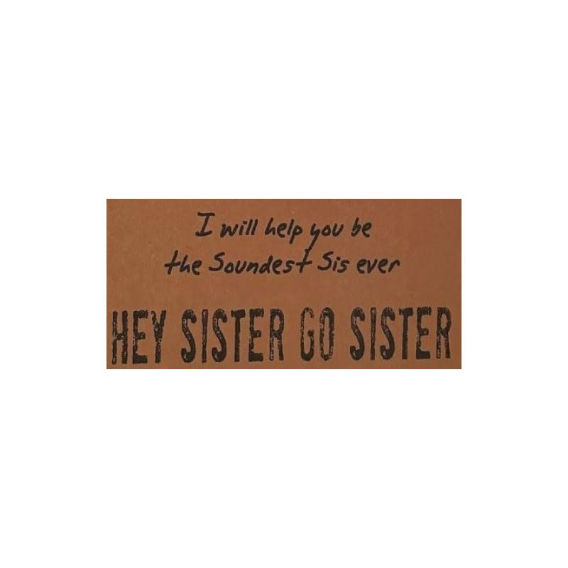 Watchover Voodoo 3-Inch Hey Sister Go Sister Keychain - Handcrafted Gift to Bring Good Luck and Positivity Everywhere You Go