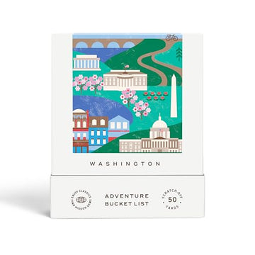 Washington DC Adventure Bucket List: 50 Scratch-Off Cards for Outdoor Activities, Tourist Attractions, and Road Trips - Perfect Travel Gift and Guide