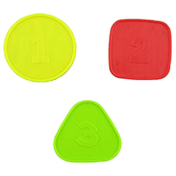 Fisher-Price Replacement Parts Laugh and Learn Busy Learning Tool Bench Playset FYK55 - Replacement Shapes Circle, Triangle and Square
