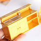 Acxico 2Pcs Plastic Kitchen Cabinet Miniature Furniture Room Item Set Mini Accessory