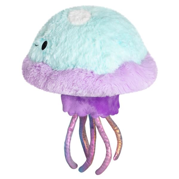 Squishable - Mini Jellyfish, Blue - Aquatic Collection - 10 in - Soft Toy Collectible Stuffed Animal