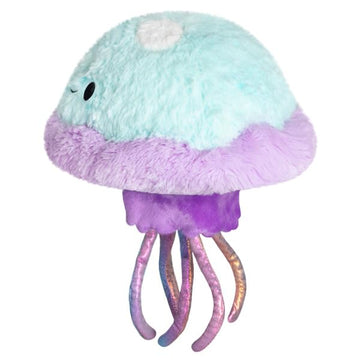 Squishable - Mini Jellyfish, Blue - Aquatic Collection - 10 in - Soft Toy Collectible Stuffed Animal