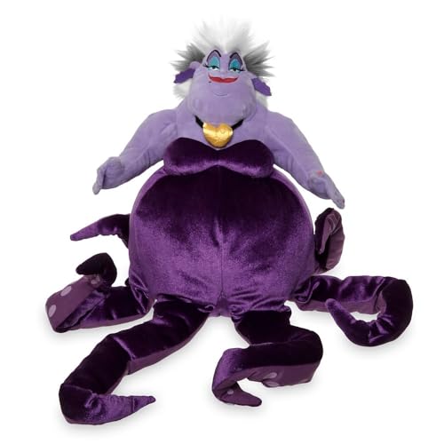 Disney Store Official Ursula Plush Doll from The Little Mermaid, Vault Plush Collection - Detailed Sculpting, Embroidered Features, Faux Fur, Satin
