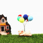 EatingBiting 8 Pack 1:12 Dollhouse Miniature Furniture Accessories Colorful Simulated Balloons Handcraft Ornaments Doll House Furniture Miniature Cake