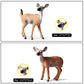 6 Pack Forest Animal Deer Figures Toy, Woodland Animal Figurine Party Supplies Christmas Buck Doe Fawn for Baby Shower Birthday Wedding