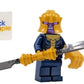 LEGO Superheroes: Thanos Minifigure with Infinity Sword and Blue Cape