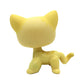 CFCLLBR #733 Mini Pet Toys Yellow Cream Short Hair Cat Animal Figure