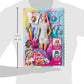 Barbie Fantasy Hair Doll, Blonde, with 2 Decorated Crowns, 2 Tops & Accessories for Mermaid and Unicorn Looks, Plus Hairstyling Pieces, for Kids 3 to