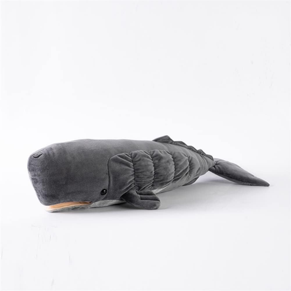 Niuhoulu Sperm Whale Stuffed Animals Soft Plush Toy Kids Cuddly Fluffy Plushie Doll for Girls Boys Babies Toddlers Girlfriends (19")