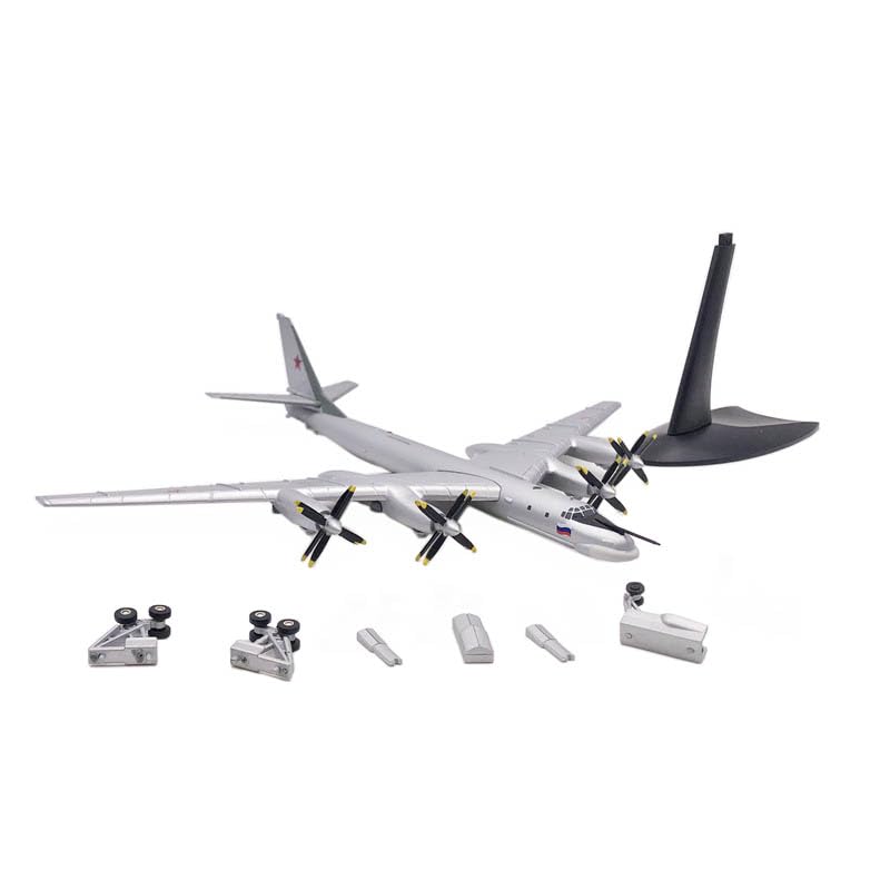 LATUROP Tu-95MS Military Bomber Model, 1:200 Scale Metal Diecast Airplane Displays, Alloy Simulation Aircraft Models for Gift and Collection.