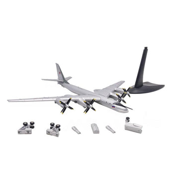 LATUROP Tu-95MS Military Bomber Model, 1:200 Scale Metal Diecast Airplane Displays, Alloy Simulation Aircraft Models for Gift and Collection.