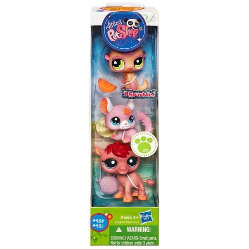 Littlest Pet Shop Wild Animal Sparkle 3 Pack