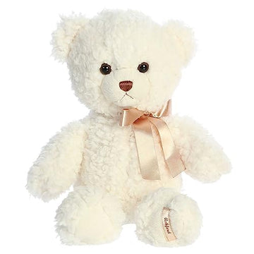 Aurora® Snuggly Ashford Bear™ Stuffed Animal - Comforting Companion - Imaginative Play - White 14 Inches