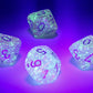 Borealis Pink/Silver Luminary Set of Ten d10s