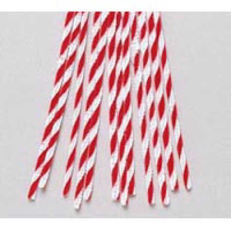 Factory Direct Craft Twisted Red and White Candy Cane Pipe Cleaners Package of 144 Stems 12" Tall