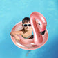 GROBRO7 2Pack Summer Inflatable Flamingo Pool Float Drink Holder Set Elegant Vinyl Swimming Floaty Pool Toy with Glitters Outdoor Water Lounge