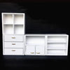 EatingBiting 1:12 Dollhouse White Miniature Furniture Accessories Wooden Cabinet Cupboard Closet Various Styles of Furniture 4 Part Set Arbitrary
