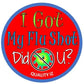 I Got My Flu Shot Did U, 2" Round, Red Stickers (50-Pk)
