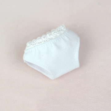 Lace Doll Underwear Clothes Set Fits for 11.5 Inch Girl Briefs 1/6 Doll Accessories (3 pcs White Briefs)