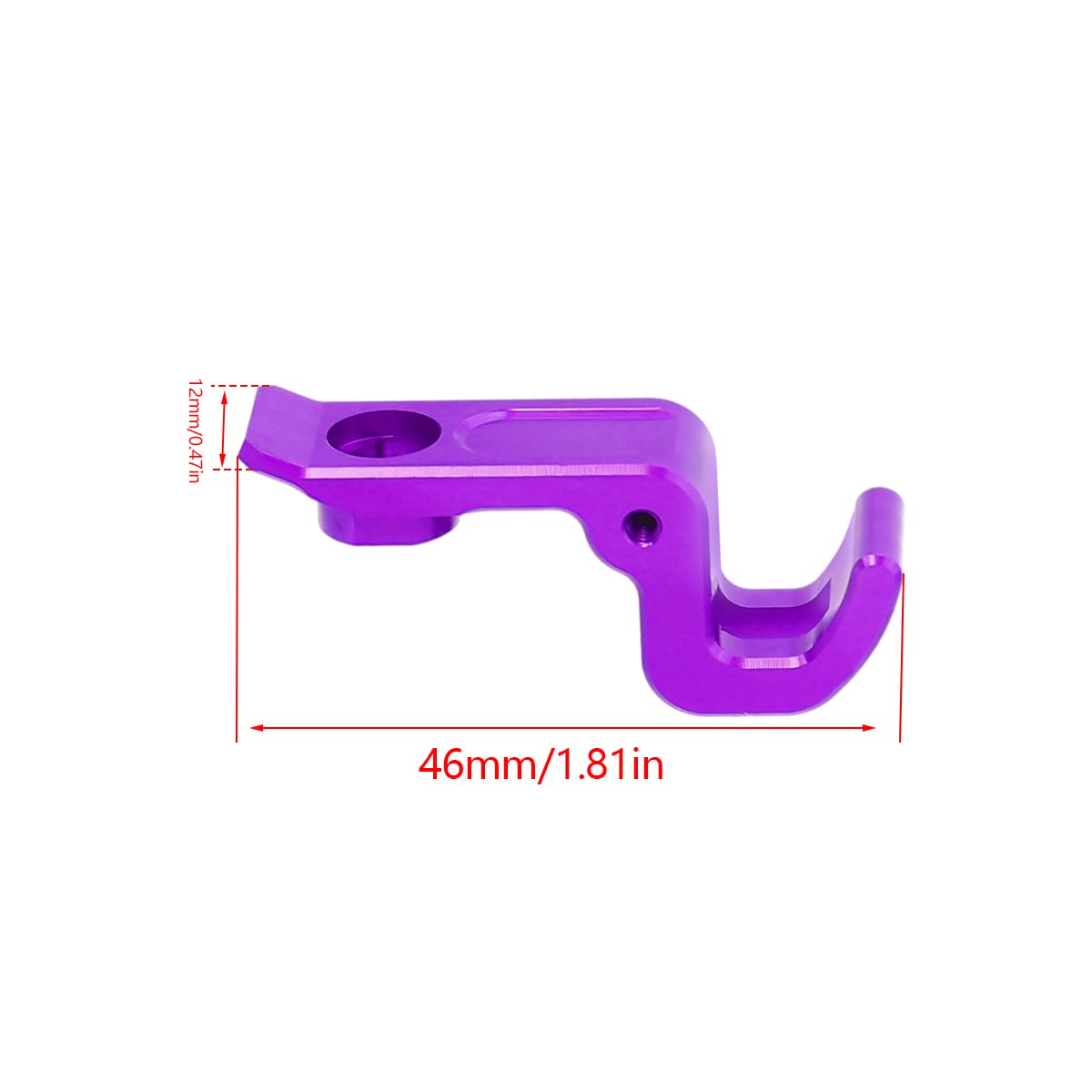 RWLZLB Metal RC Car Shell Buckle for Hyper Go MJX 16208 H16H H16V3, Modified Accessories/Parts for 1/16 Hyper Go RC Car (Blue)
