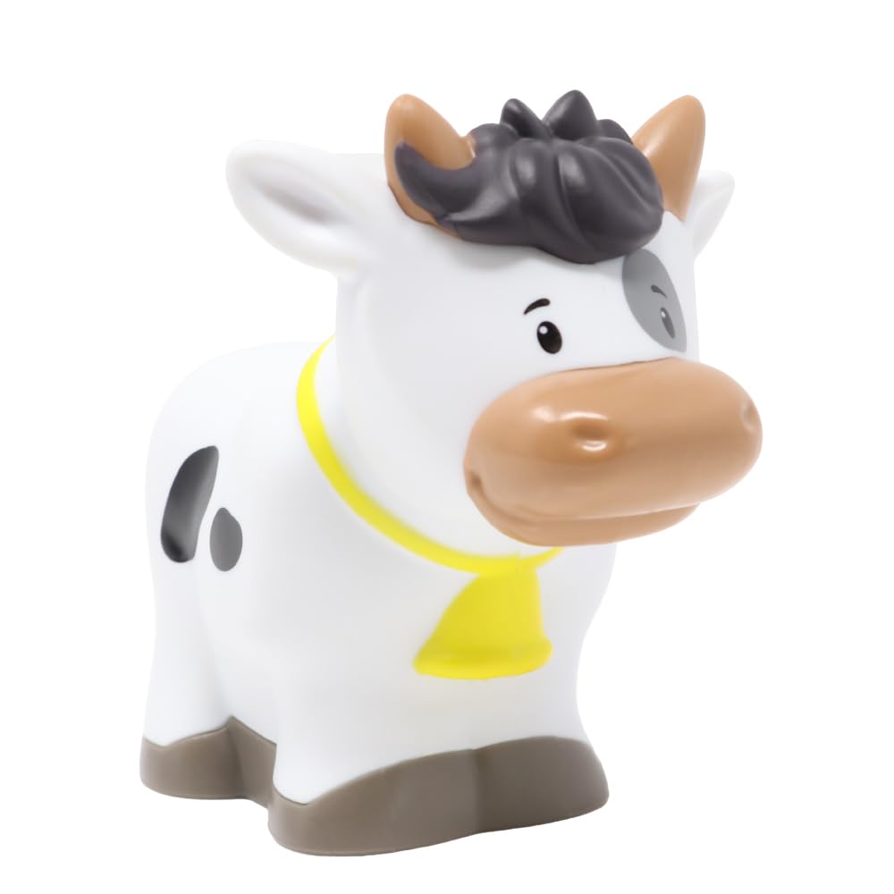 Replacement Part for Fisher-Price Little People Caring for Animals Farm Playset - GLT78 ~ Replacement Black and White Cow Figure