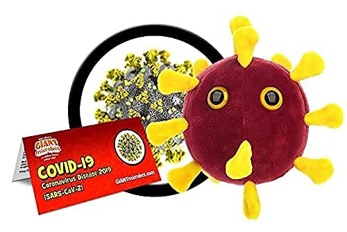 GIANT MICROBES COVID-19 Plush, Covid Plush, Covid Plush Toy, Covid Gag Gifts, Covid Gifts, Covid Stuffed Animal, History Teacher Gifts, Public Health