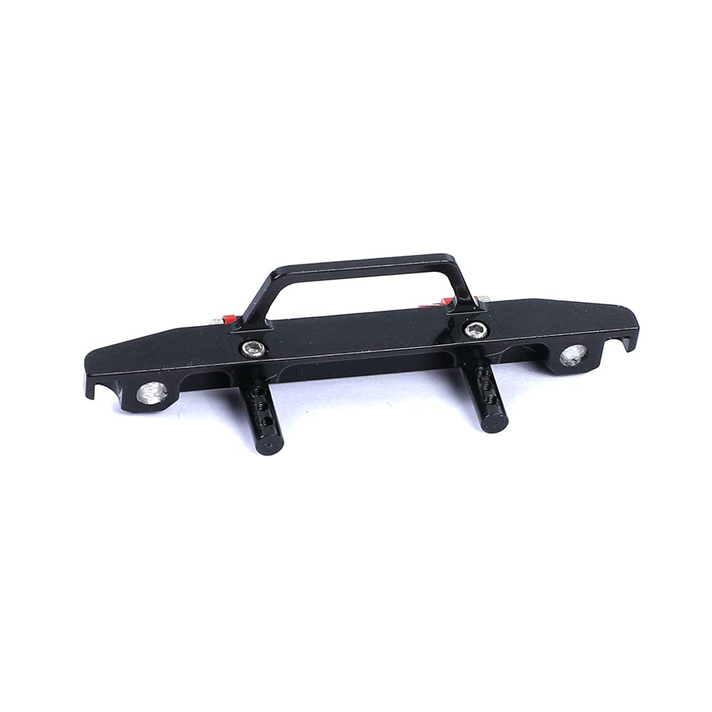 RZXYL Aluminum Alloy Front Bumper for Axial SCX24 Deadbolt AXI90081 1/24 RC Crawler Car Upgrades (Black)