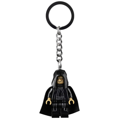LEGO Star Wars Emperor Palpatine Minifigure Keyring 854289, Black, Small