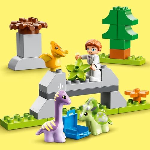 Lego® DUPLO® Jurassic World Dinosaur Nursery 10938 Building Toy with 3 Baby Animals;Including a Triceratops, and a Claire Dearing Figure