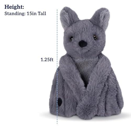 Vermont Teddy Bear Bat Stuffed Animal 15 Inch | Halloween Plush Toy with Cozy Wings | Designed with Love in the USA | 100% Recycled Stuffing | Stuffed