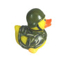 3" Rubber Duck [Sealed Hole, Floats Upright] - Baby Safe Bathtub Bathing Toy - Soldier Rubber Duck