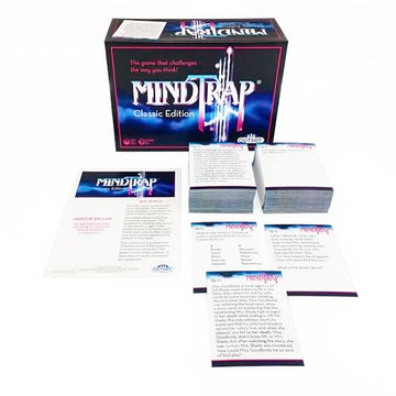 Outset Media MindTrap Classic Edition Game of Puzzles, Mysteries, Conundrums and Trick Questions - Family Game - Lateral Knowledge Developer - Ages 12