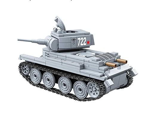 General Jim's Military Themed WW2 Building Blocks Tank Sets for World War 2 Brick Building Enthusiats (BT-7 Tank)