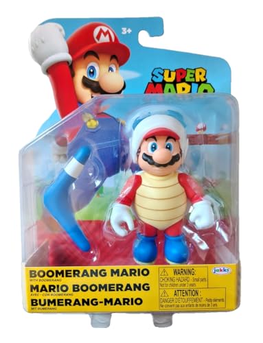 Super Mario 4" Figures Boomerang Mario with Boomerang