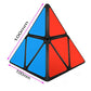Willking Pyramorphix 2x2 Speed Cube Pyraminx 2x2x2 Magic Puzzle Cube Toy Black