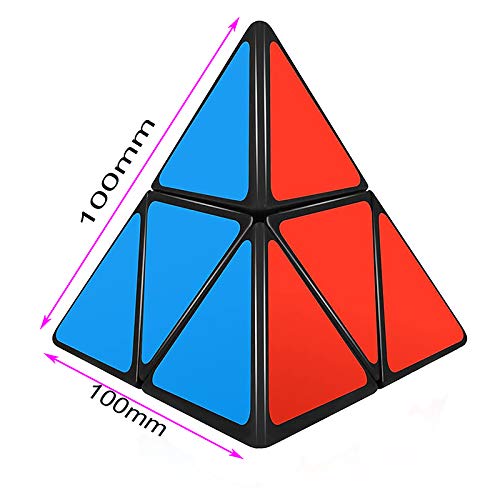 Willking Pyramorphix 2x2 Speed Cube Pyraminx 2x2x2 Magic Puzzle Cube Toy Black