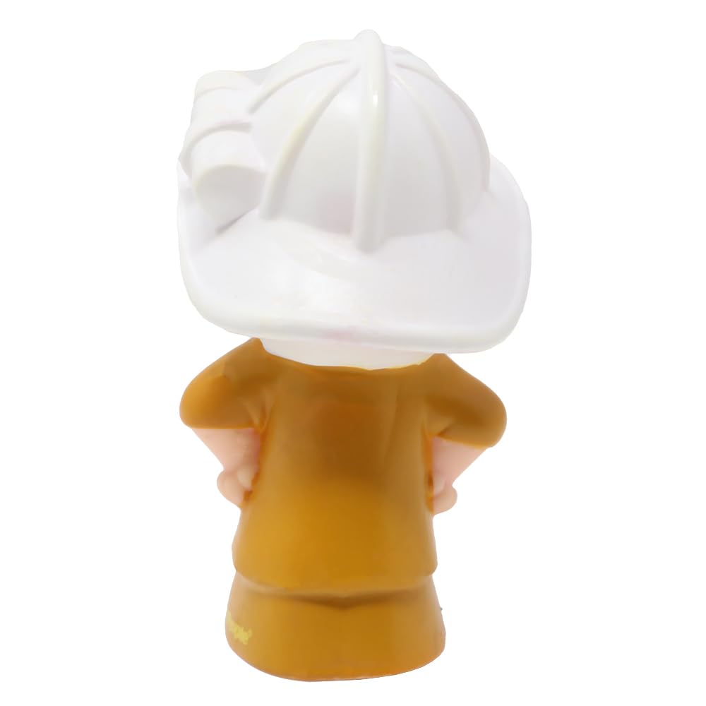 Replacement Part for Fisher-Price Little People Rescue Rig Gift Set Playset - CHG68 ~ Replacement Fireman Eddie Figure ~ Yellow Suit ~ White Hat