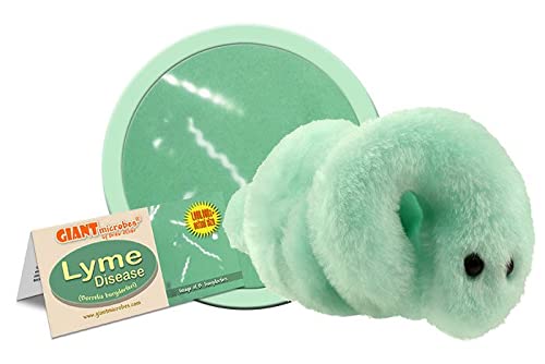 GIANTmicrobes Lyme Disease Plush - Learn About This Tick borne Disease with This Memorable Plush, Unique Gift for Patients, Scientists, Students