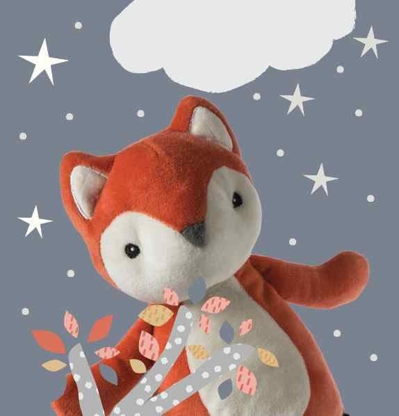 Mary Meyer Leika Baby Board Book, 6 x 6-Inches, Little Fox