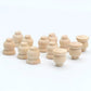 AirAds Dollhouse 1:12 Miniature Furniture Legs Bookcase Hutch Legs Unfinished Wood (Set 4pcs)