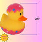 ArtCreativity 2.5 Inch Easter Rubber Ducks for Kids, Assorted Mini, Basket Stuffers, Egg Hunt Surprise Toys, Party Favors, Jeep and Bath, 12-Pack