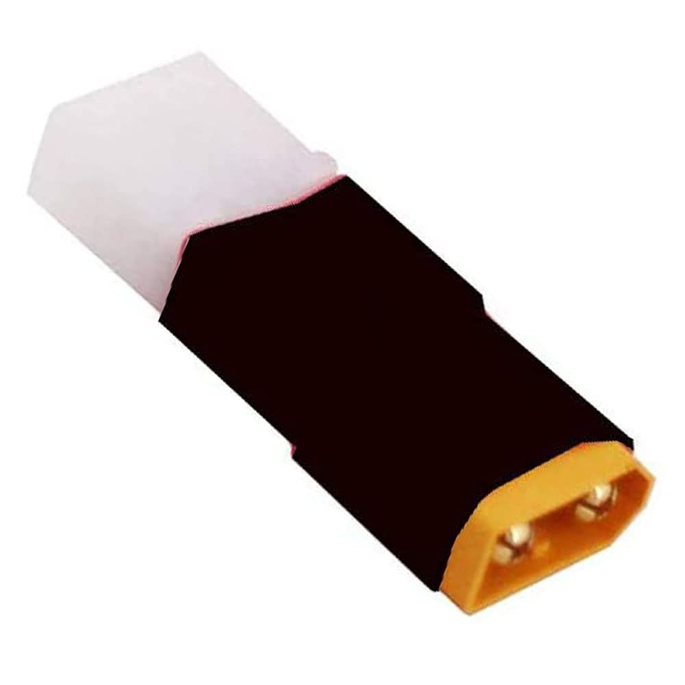 2Pairs XT60 Connector to Big Tamiya Style Plug Male Female Adapter with 14AWG 5CM Silicone Wire for RC FPV Drone Car Truck Battery Charger ESC