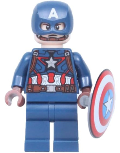 LEGO Superheroes: Captain America Minifigure with Shield and Jetpack 6+
