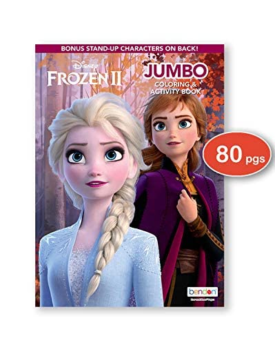 Disney Frozen and Frozen 2 Coloring and Stickers Activity Books Set