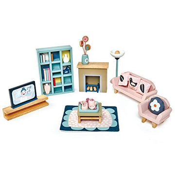 Tender Leaf Toys - Dovetail Dollhouse Accessories - Detailed Wooden Furniture Sets and Room Decor - Encourage Creative and Imaginative Fun Play