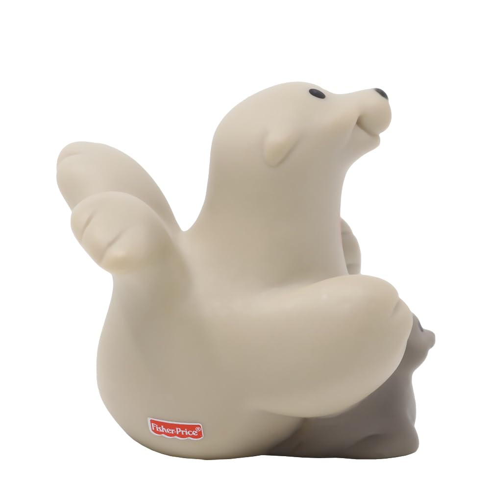 Fisher-Price Replacement Part for Collectible Little People Safari Circus Animal Zoo Playset 2552 - Replacement Gray Seal Figure with Baby Letter S