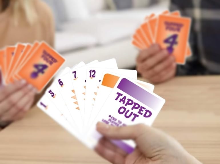 Tapped Four Original Expansion Card Game, Strategy Party Game, 2-11 Players