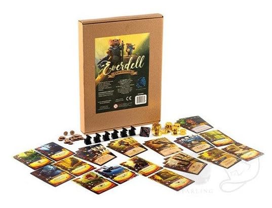 Everdell Glimmergold Upgrade Pack | Collectors Edition Components | Premium Metal Tokens, Legendary Cards, Rats & Deluxe D8 | Enhance Standard Edition