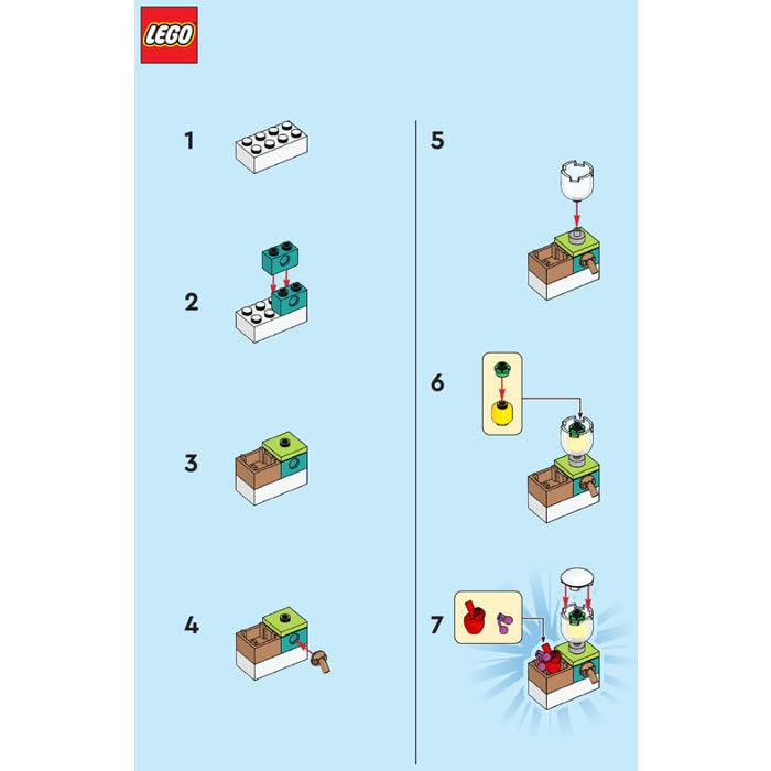 LEGO Friends Accessory Set: Smoothie Booth Beach Mini Set (33 pcs) Ages 6+