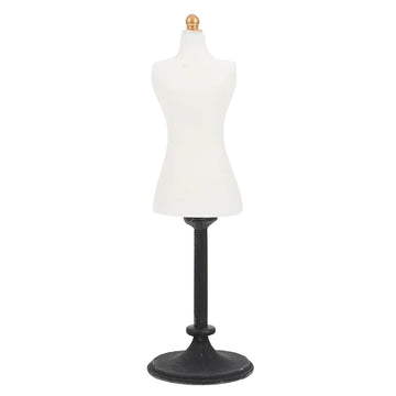 White 1/24 Miniature Dress Form Mannequin Dollhouse Decoration Accessories, DIY Doll House Kit